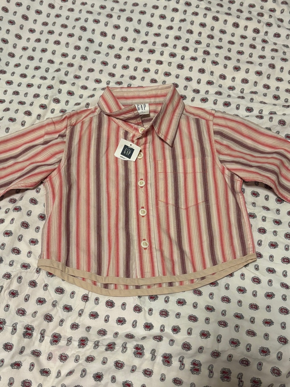 Vintage Baby Gap Button Down 100% Cotton